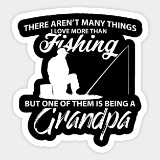 Fathers Day 2018 Fishing Grandpa Shirt Being A Grandpa Is Awesome Sticker